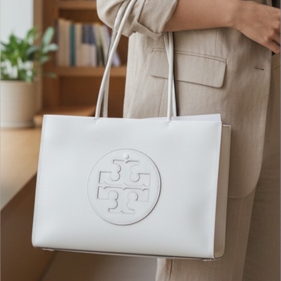 Tory Burch Ella Warm White Tote NWT